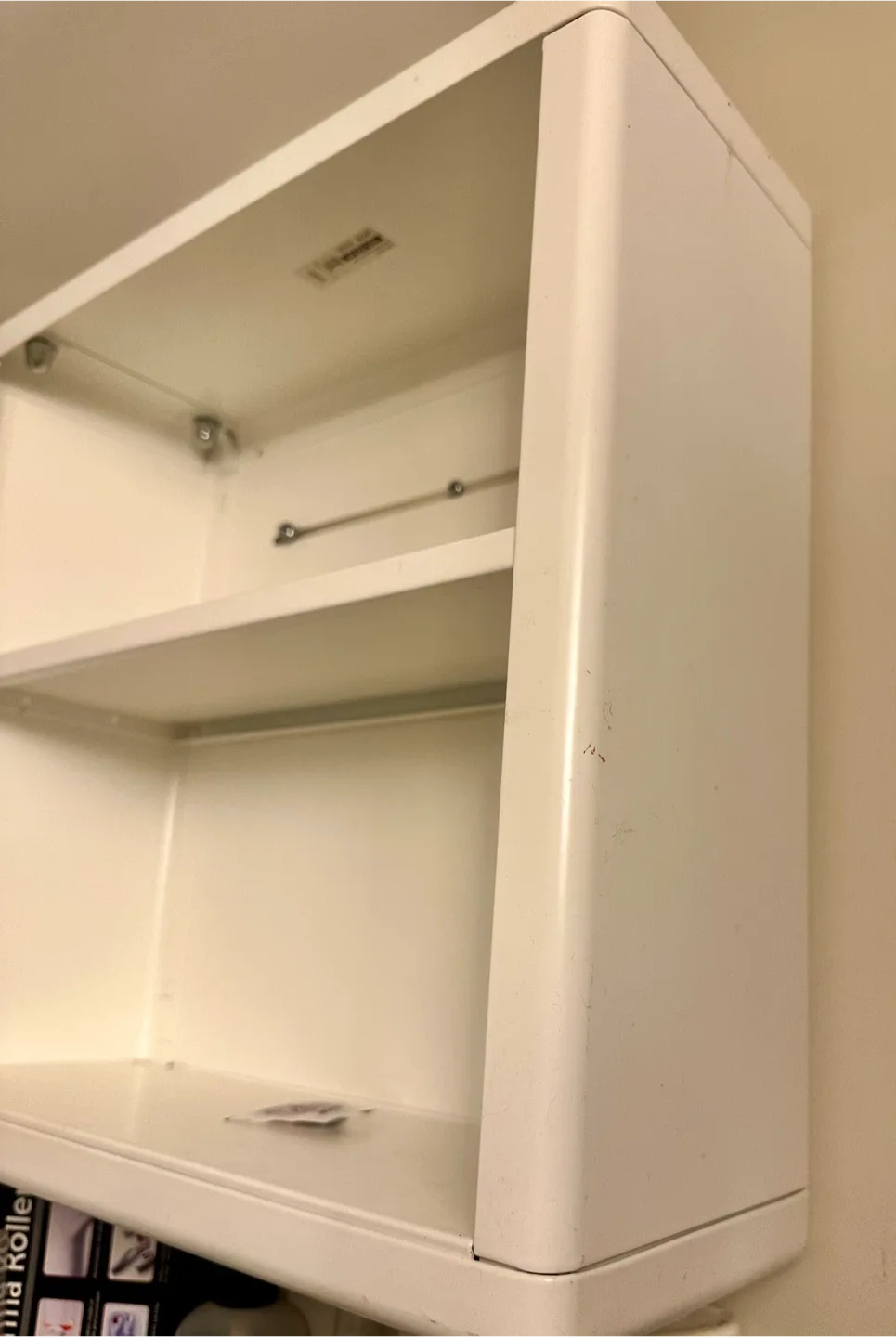 IKEA white metal wall bathroom medicine cabinet image indicator(3)