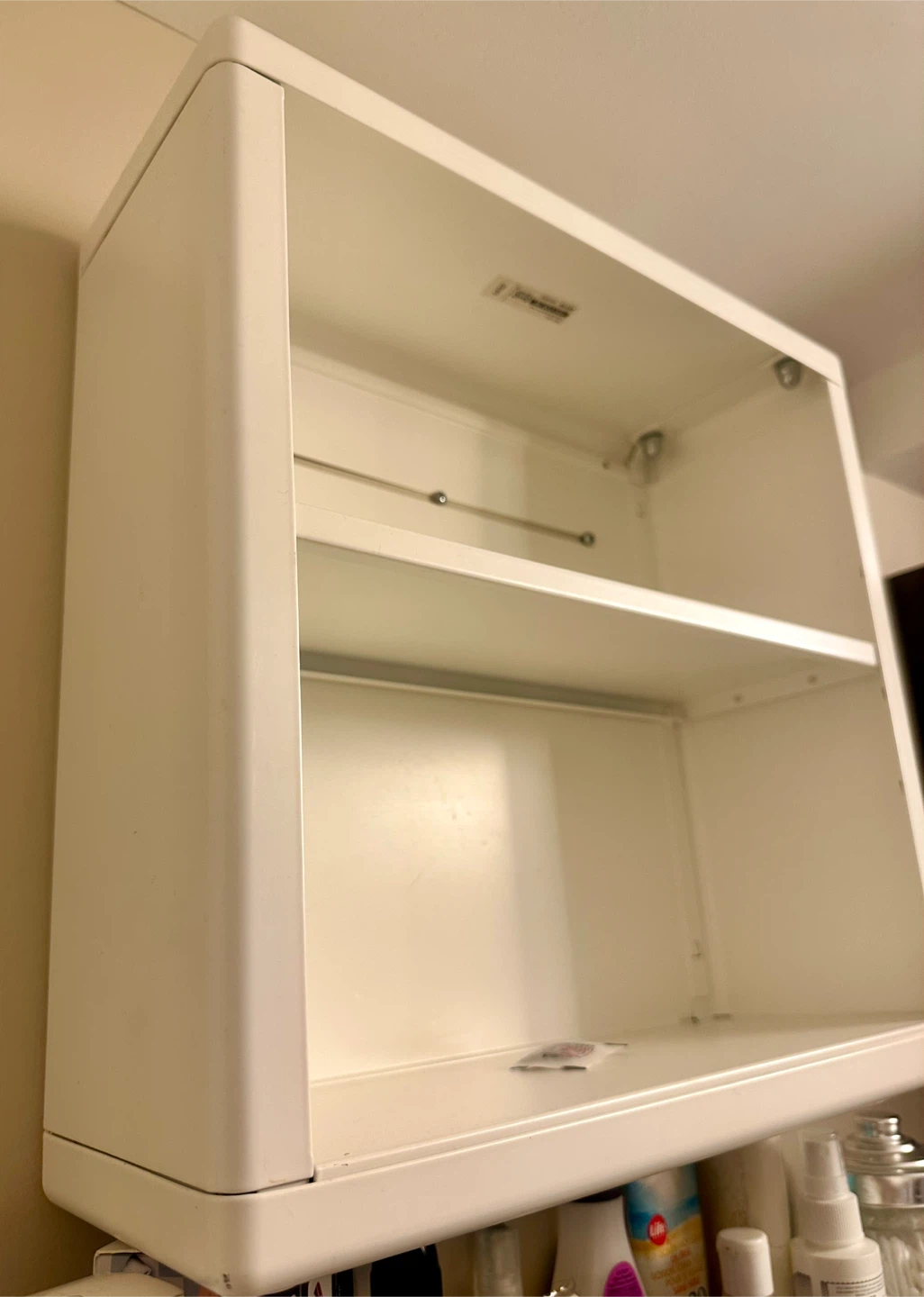 IKEA white metal wall bathroom medicine cabinet - photo 4