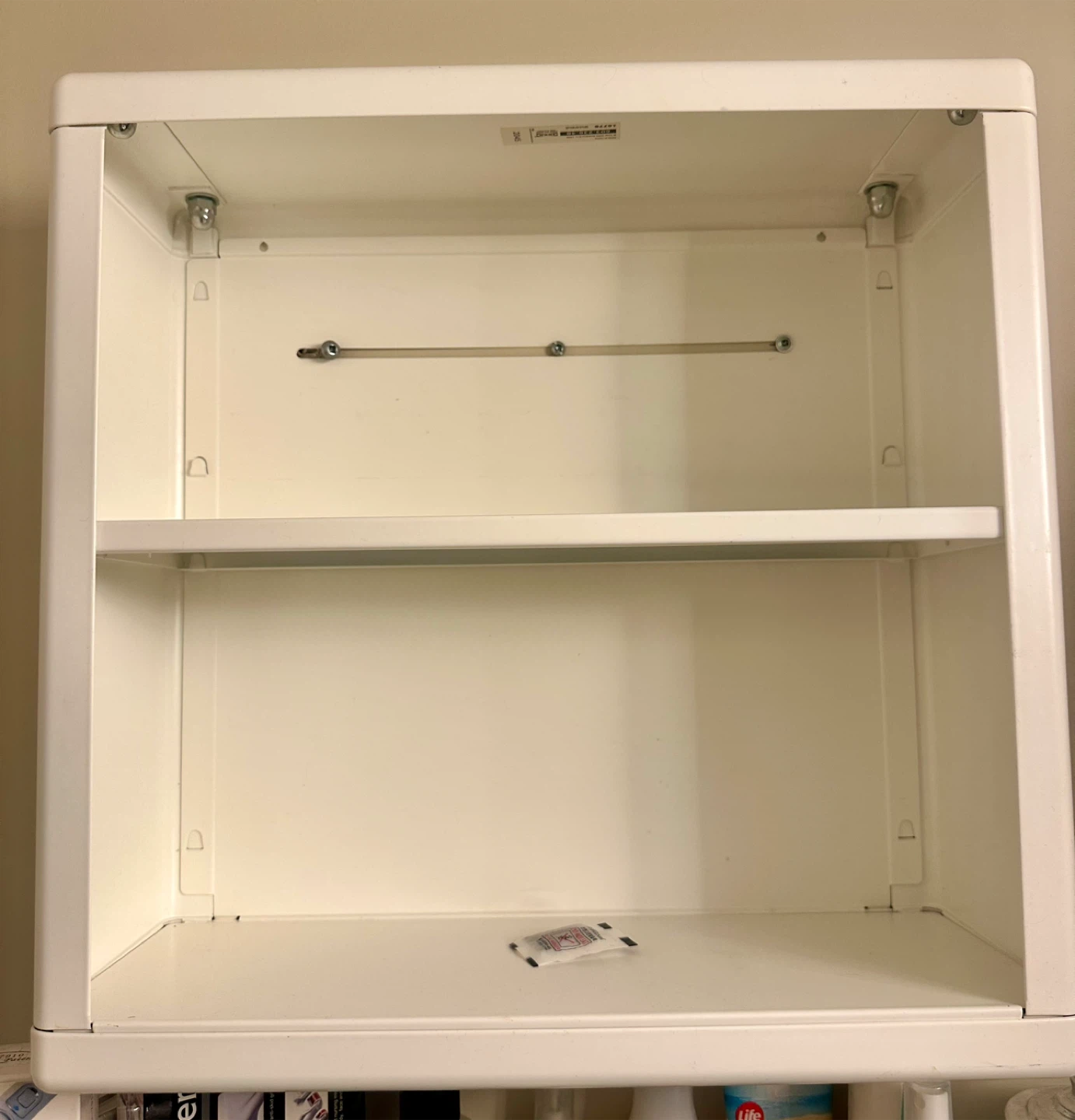 IKEA white metal wall bathroom medicine cabinet