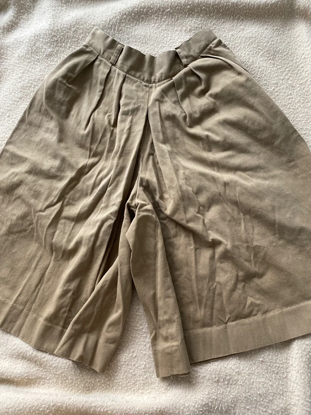 Khaki Culottes Shorts/ Skirt thumbnail