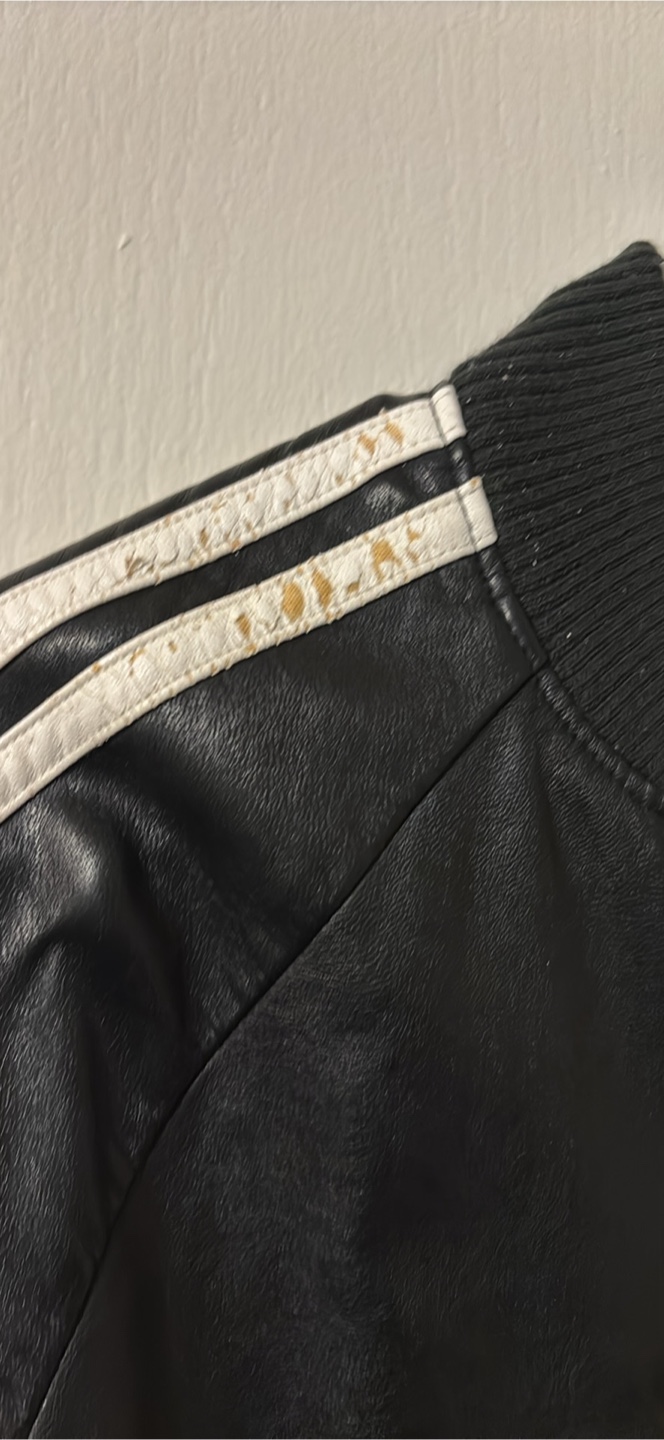 Adidas Black Leather Jacket - photo 3