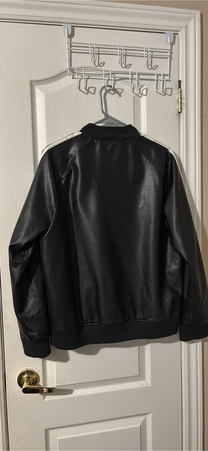 Adidas Black Leather Jacket - photo 4