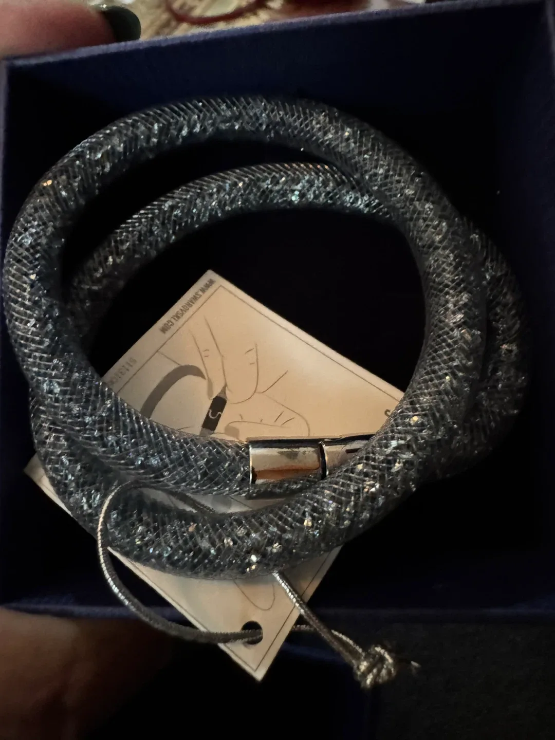 Swarovski Twist Wrap Bracelet - Silver thumbnail
