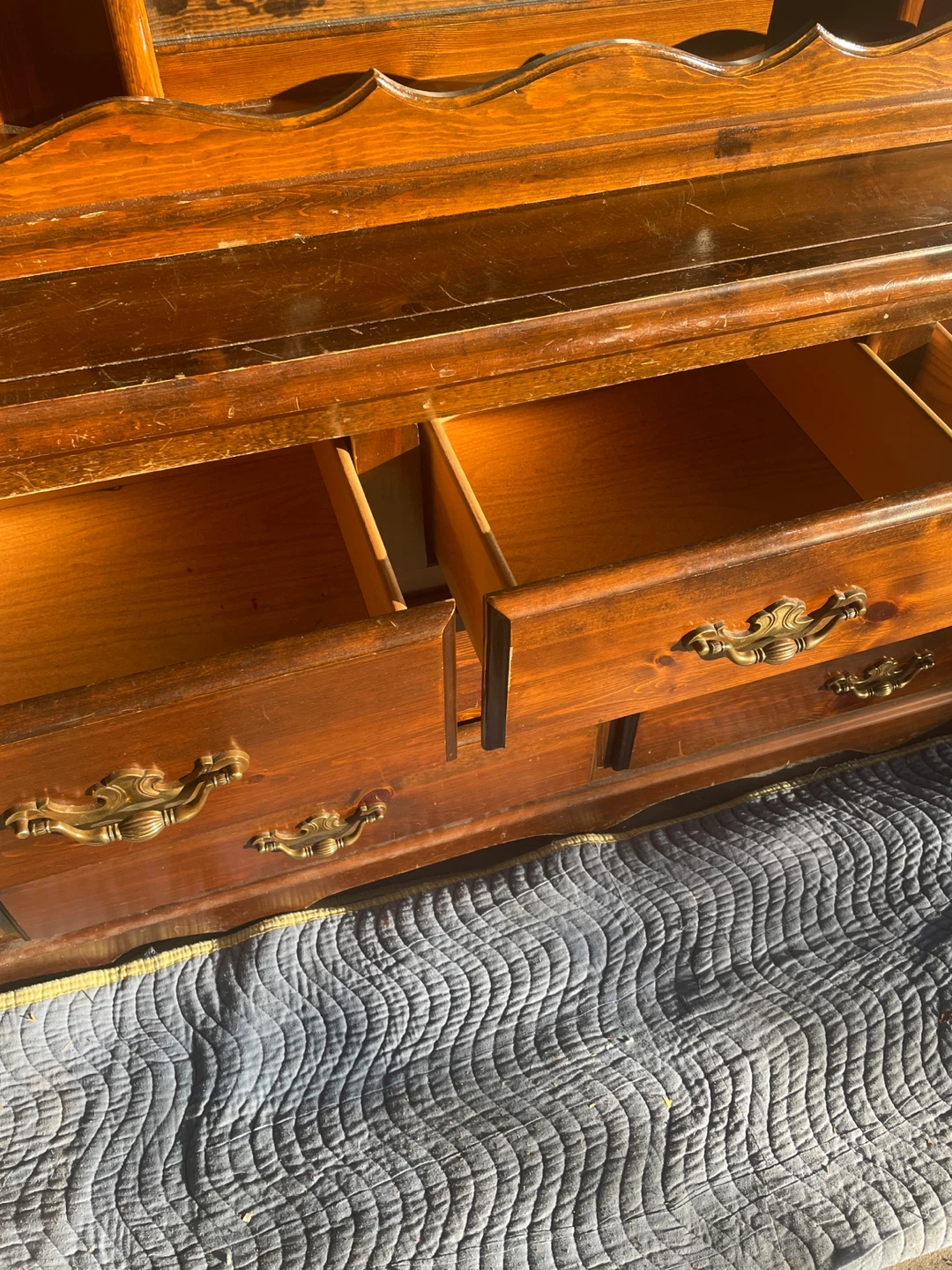 Wood Dresser with Mirror - photo 3