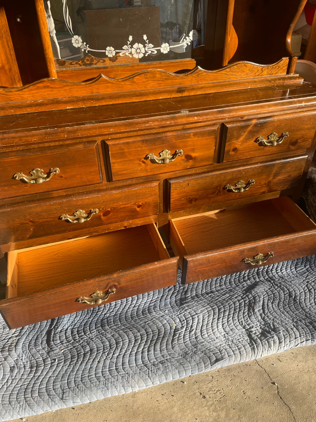 Wood Dresser with Mirror - photo 5