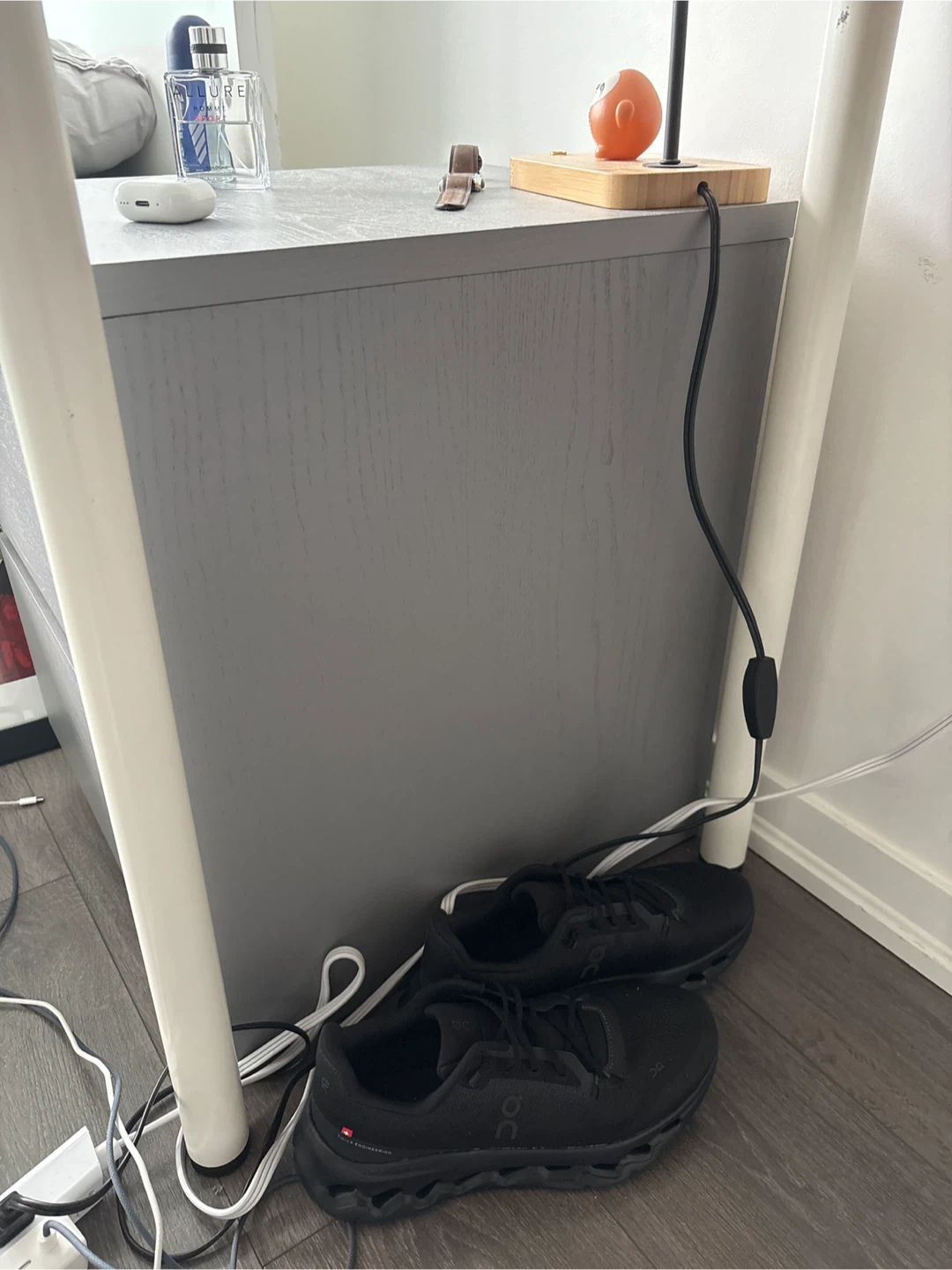 Grey 2-Drawer Nightstand - photo 5
