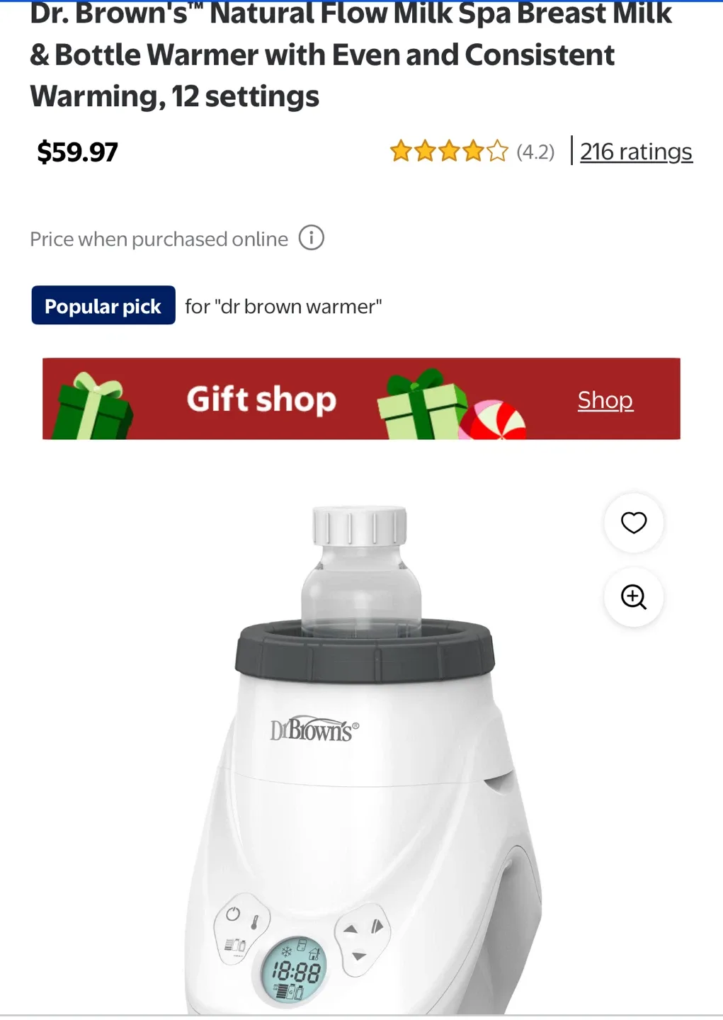 Dr. Brown's Milk Spa Breast Milk & Bottle Warmer image indicator(3)