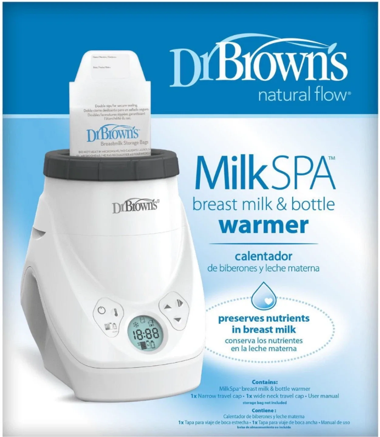 Dr. Brown's Milk Spa Breast Milk & Bottle Warmer image indicator(2)