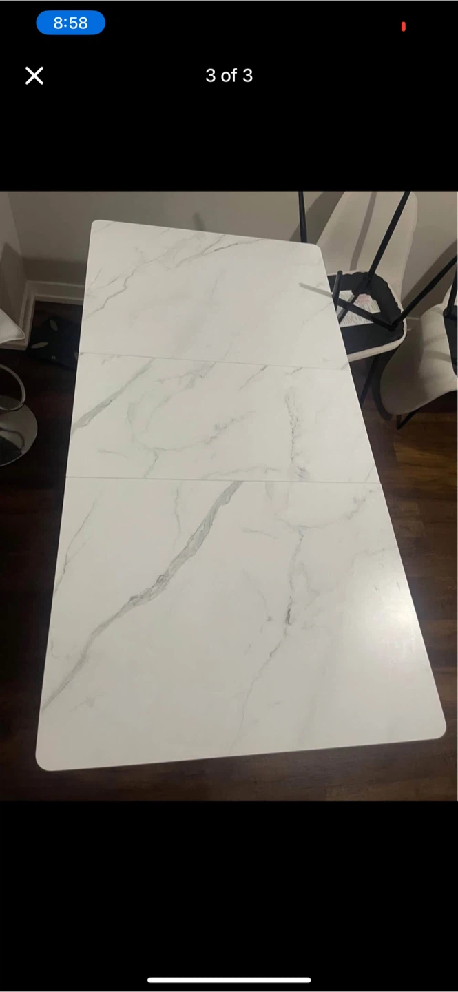 White Marble Dining Table