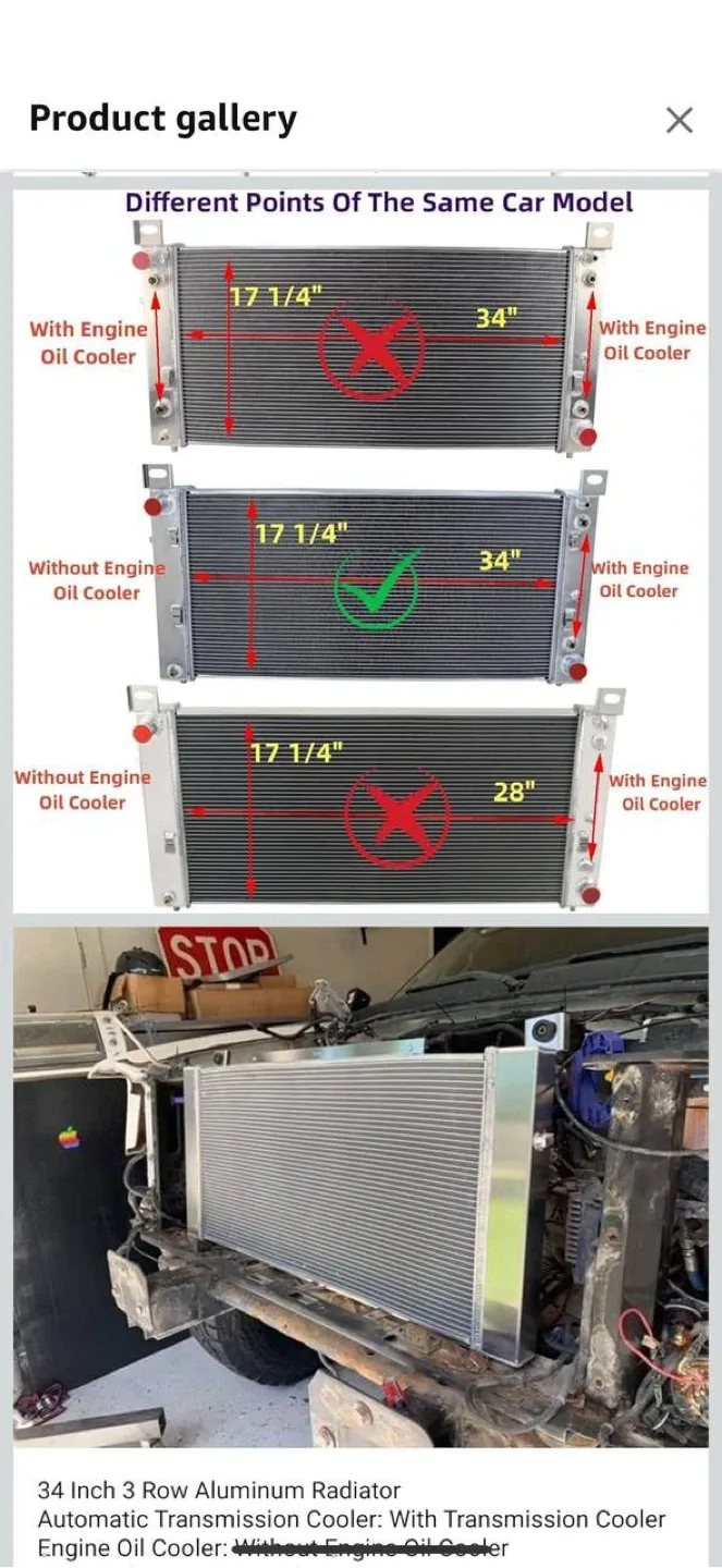 KUUHLERSAT CU2423 Aluminum Radiator w/ Dual 14″ Fans image indicator(9)