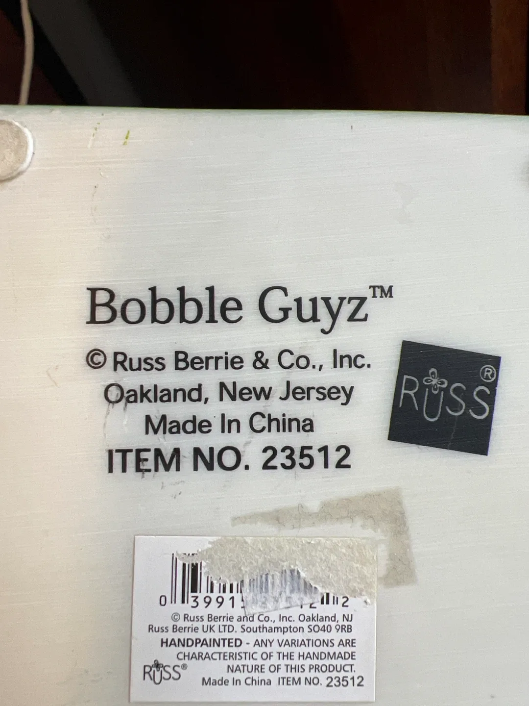 Russ Bobble Guyz Top Cop Figurine image indicator(2)