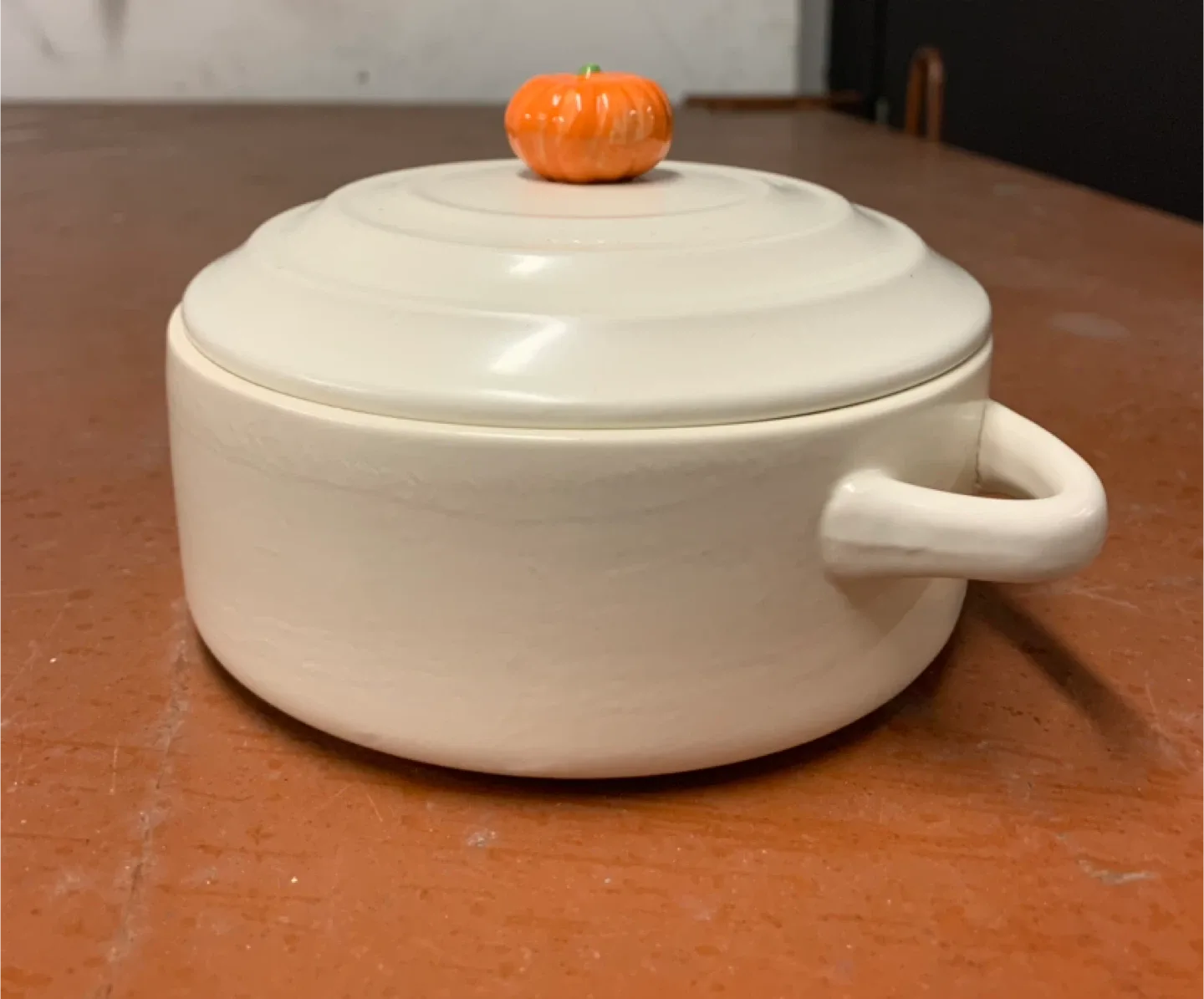 Vintage Ofiori Forno Pottery Serving Bowl with Lid image indicator(6)