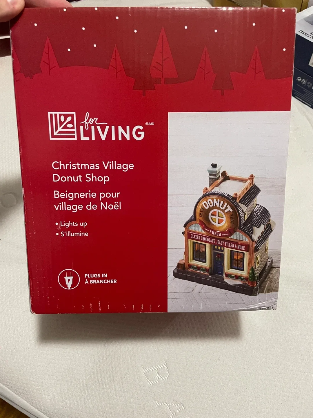 For Living Christmas Village Donut Shop