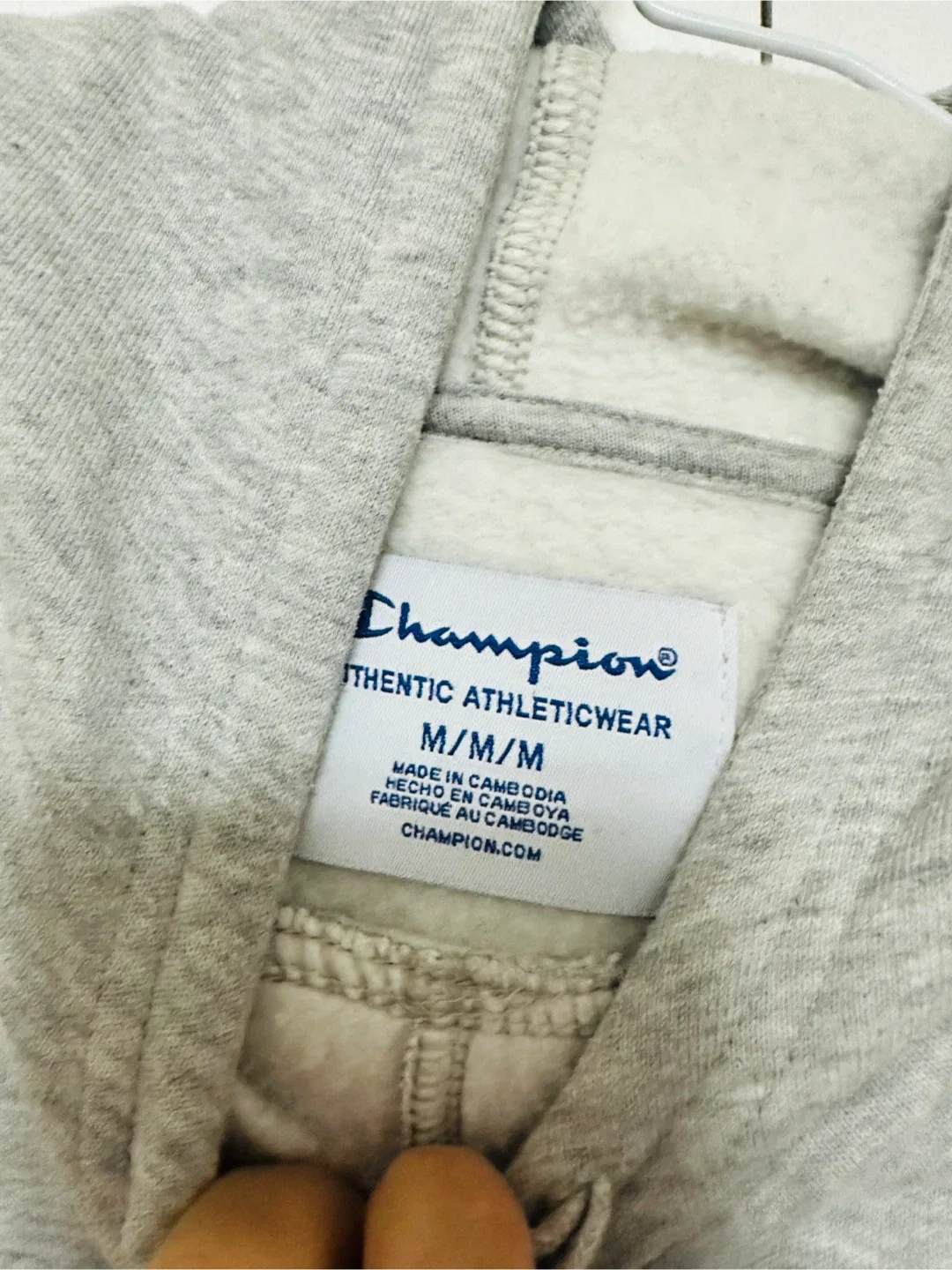 Champion Grey Hoodie - Size M image indicator(3)