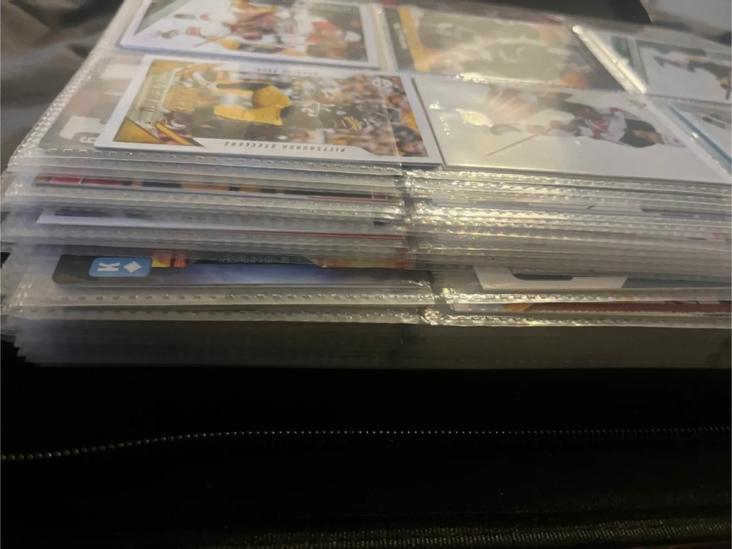 Binder full of hockey cards image indicator(9)