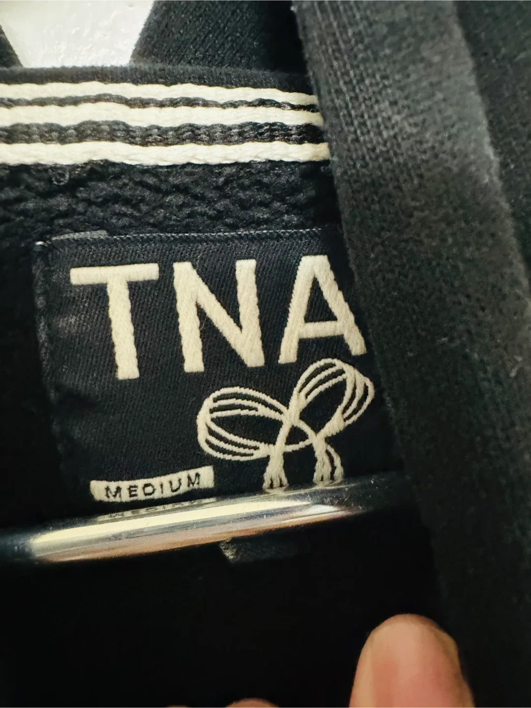 TNA Black Hoodie - Size Medium image indicator(3)