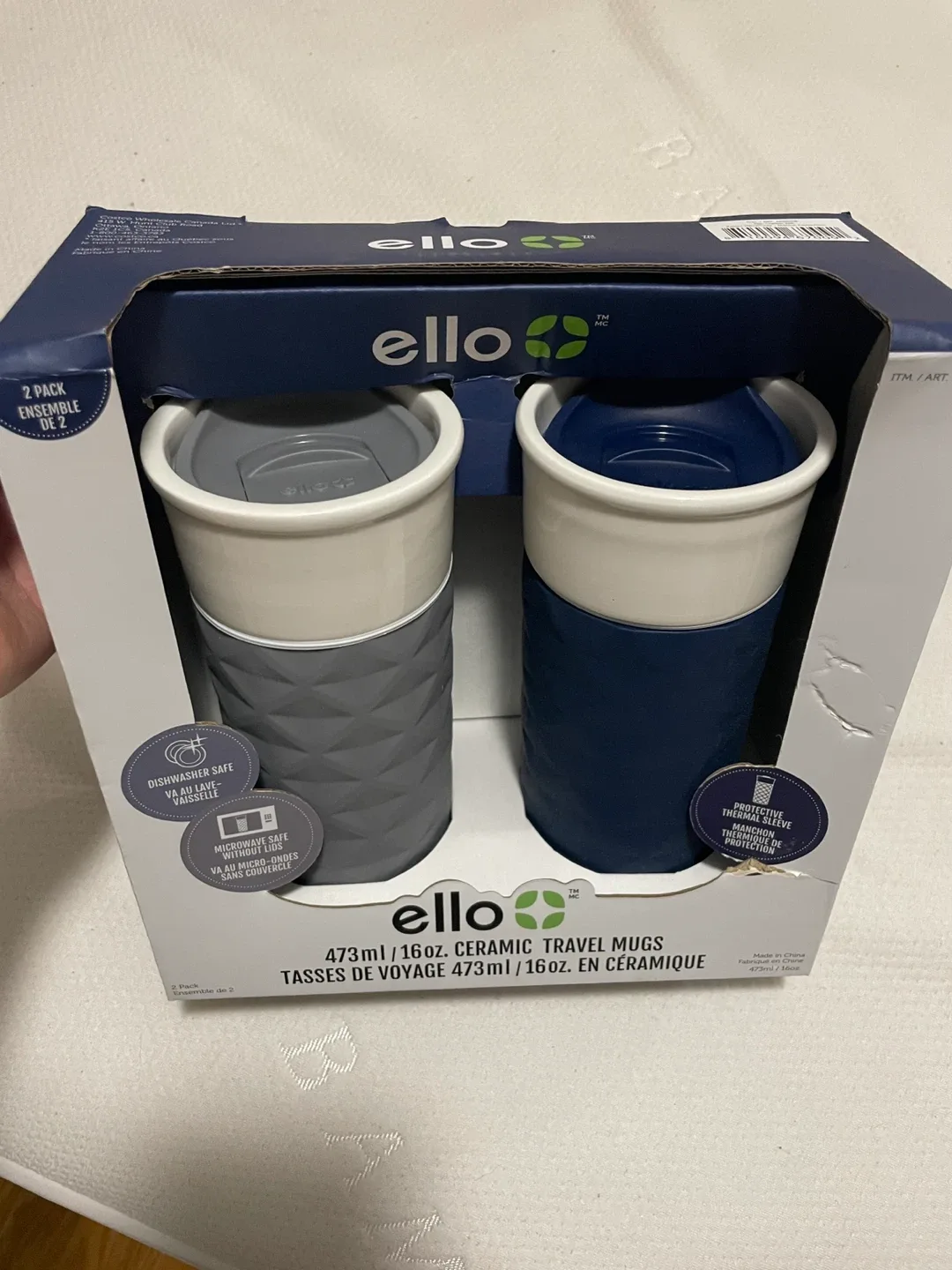 16oz Ceramic Travel Mugs - New in Box! image indicator(2)