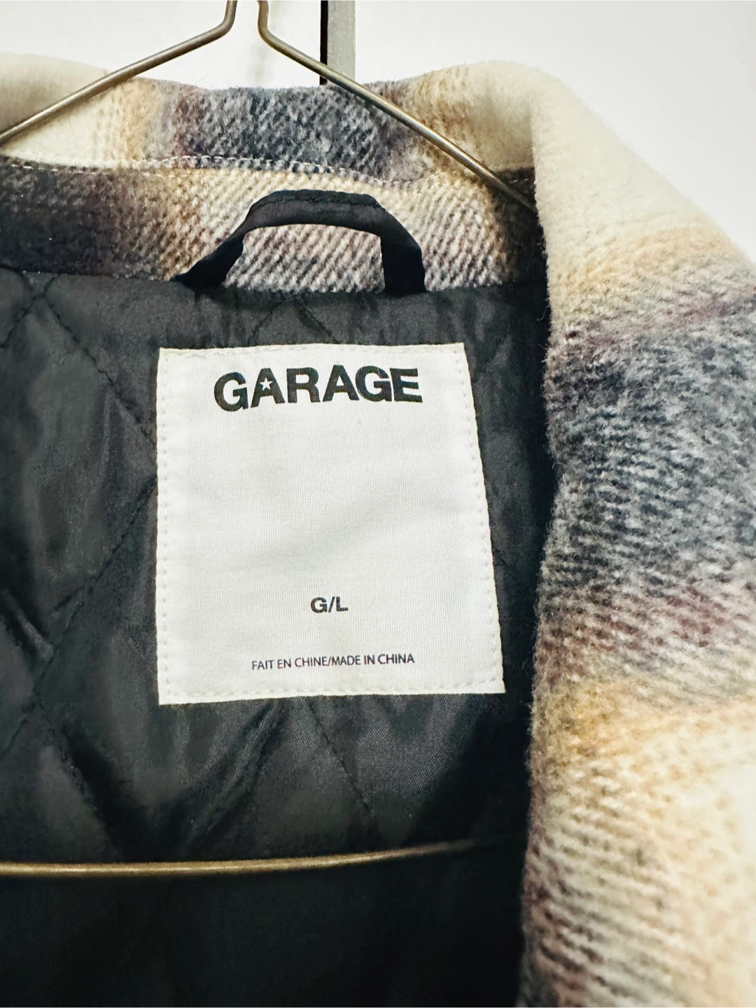 Garage Plaid Shacket - Size L