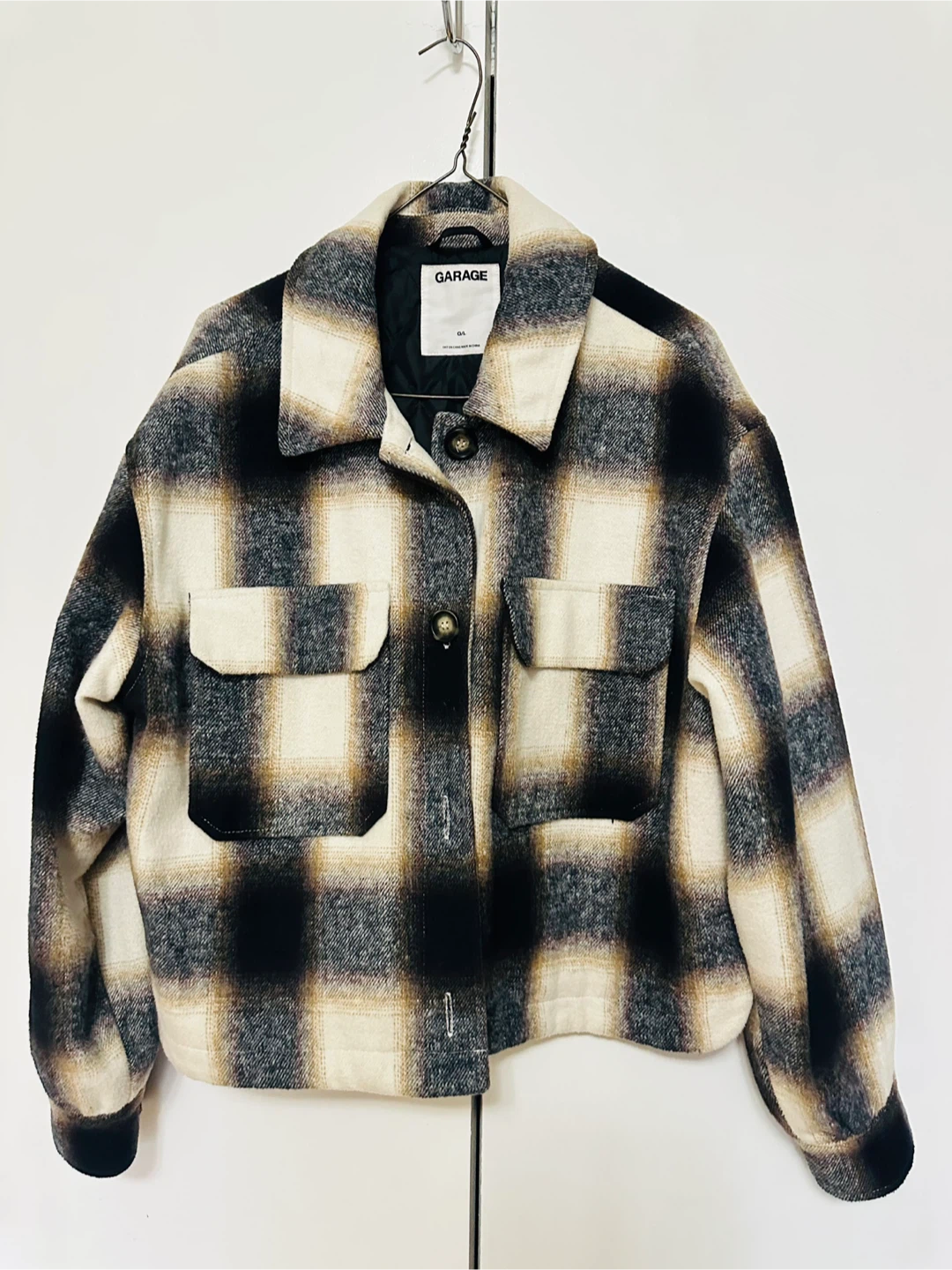 Garage Plaid Shacket - Size L - photo 4