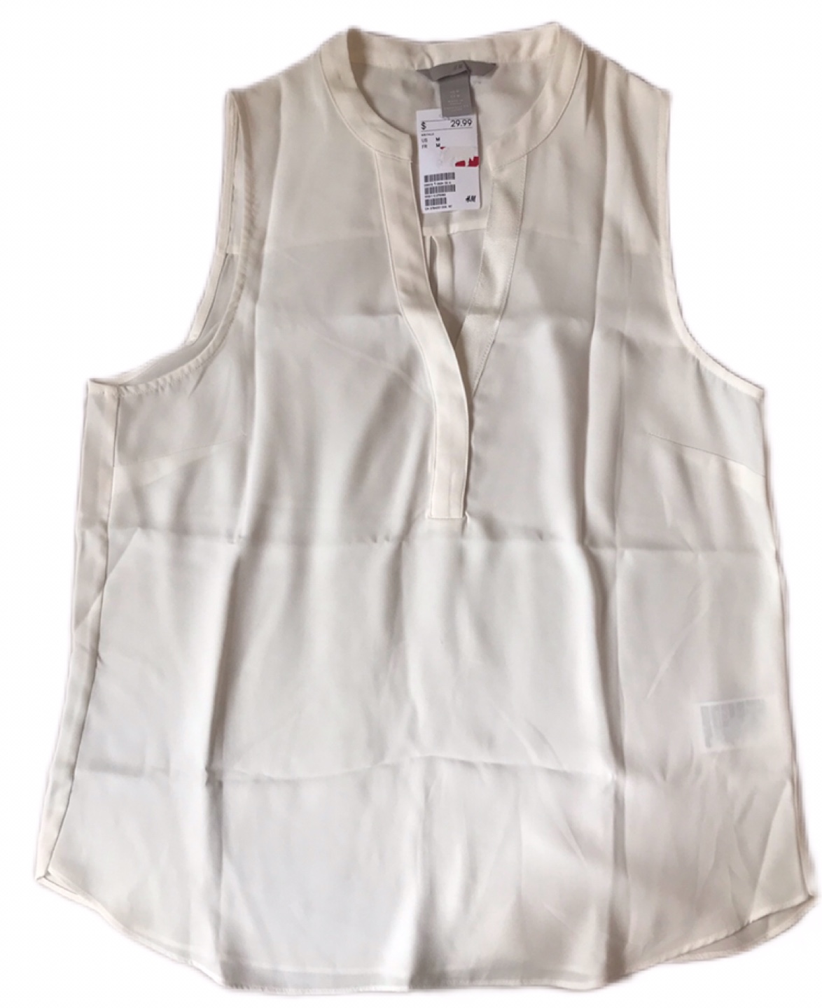 H&M Divided White Button Up Shirt, Size XXL