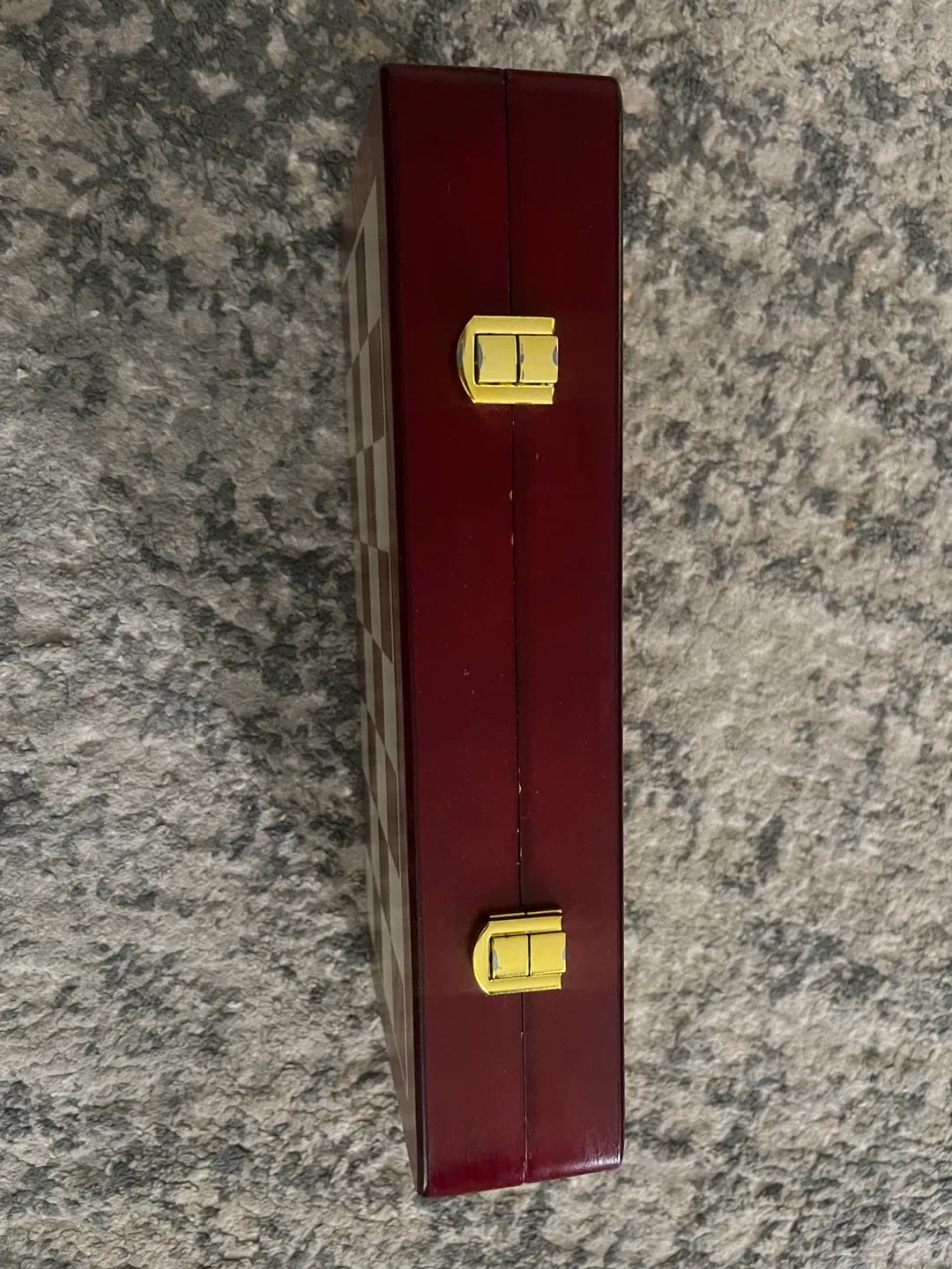 Brass Chess Set with Wooden Case image indicator(8)