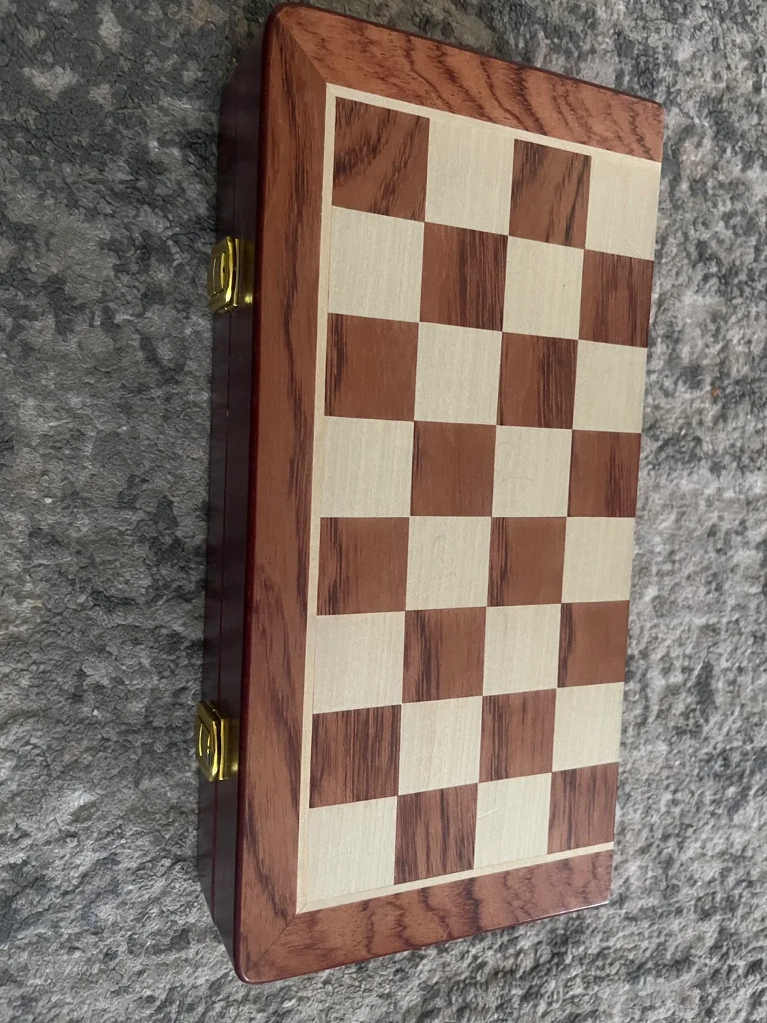 Brass Chess Set with Wooden Case image indicator(4)