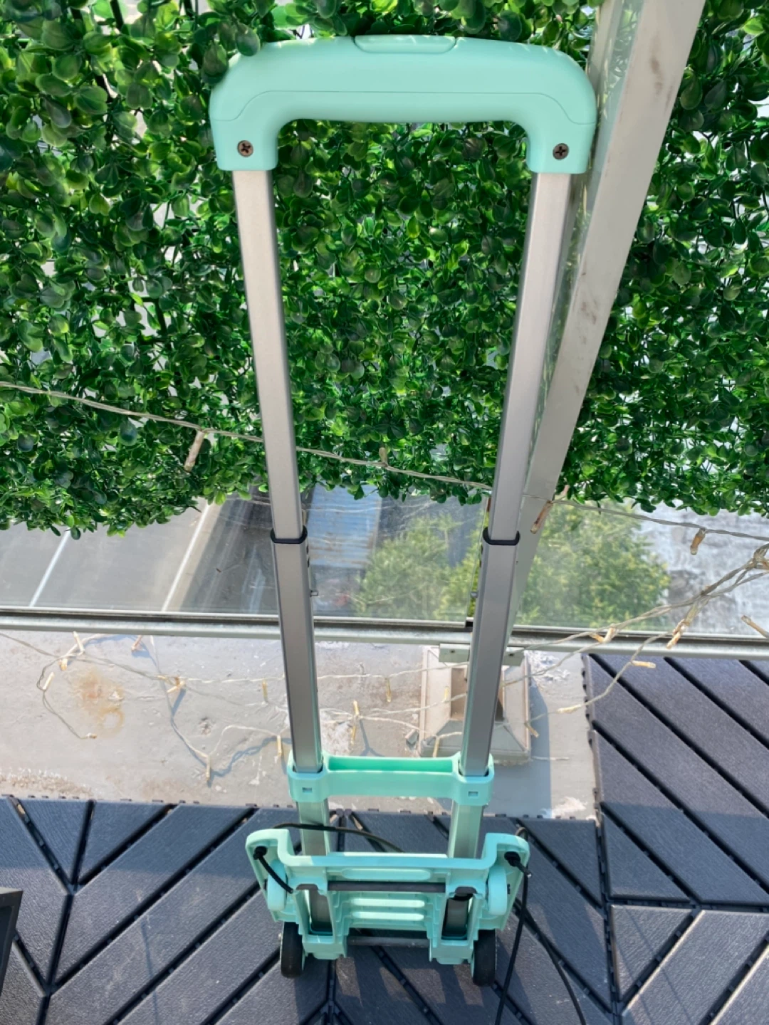 Mint Green Folding Luggage Cart - photo 4