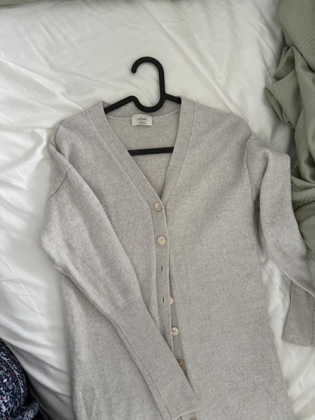 Wilfred Free Merino Wool Cardigan - Size XS thumbnail