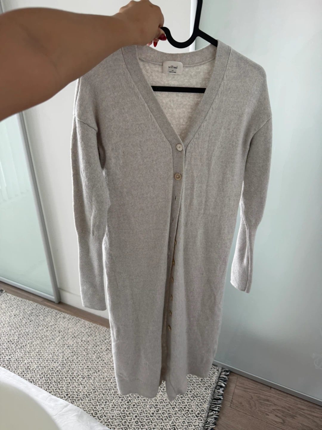 Wilfred Free Merino Wool Cardigan - Size XS - photo 2