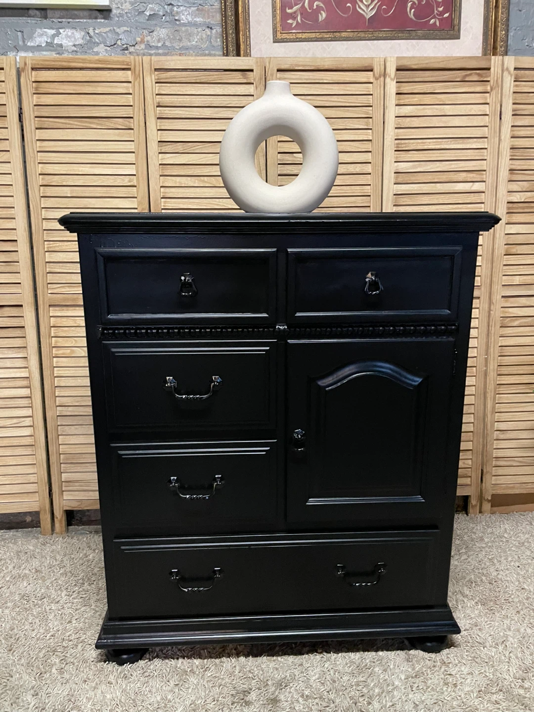 Black Wooden Dresser