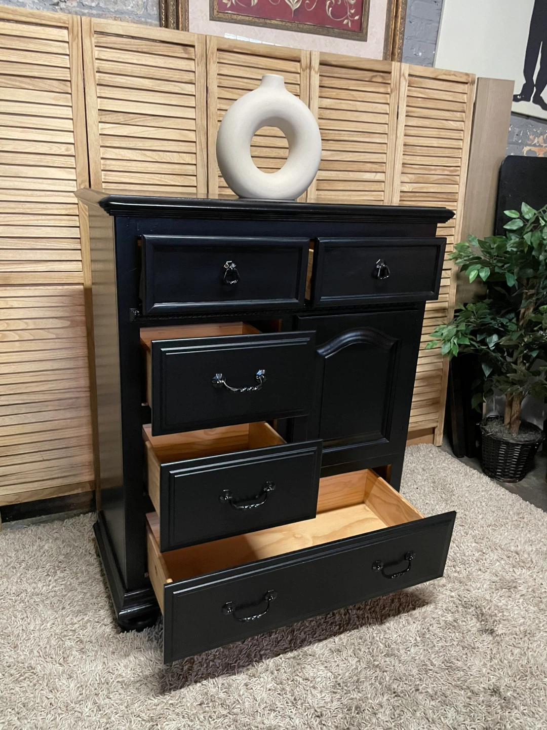 Black Wooden Dresser - photo 5