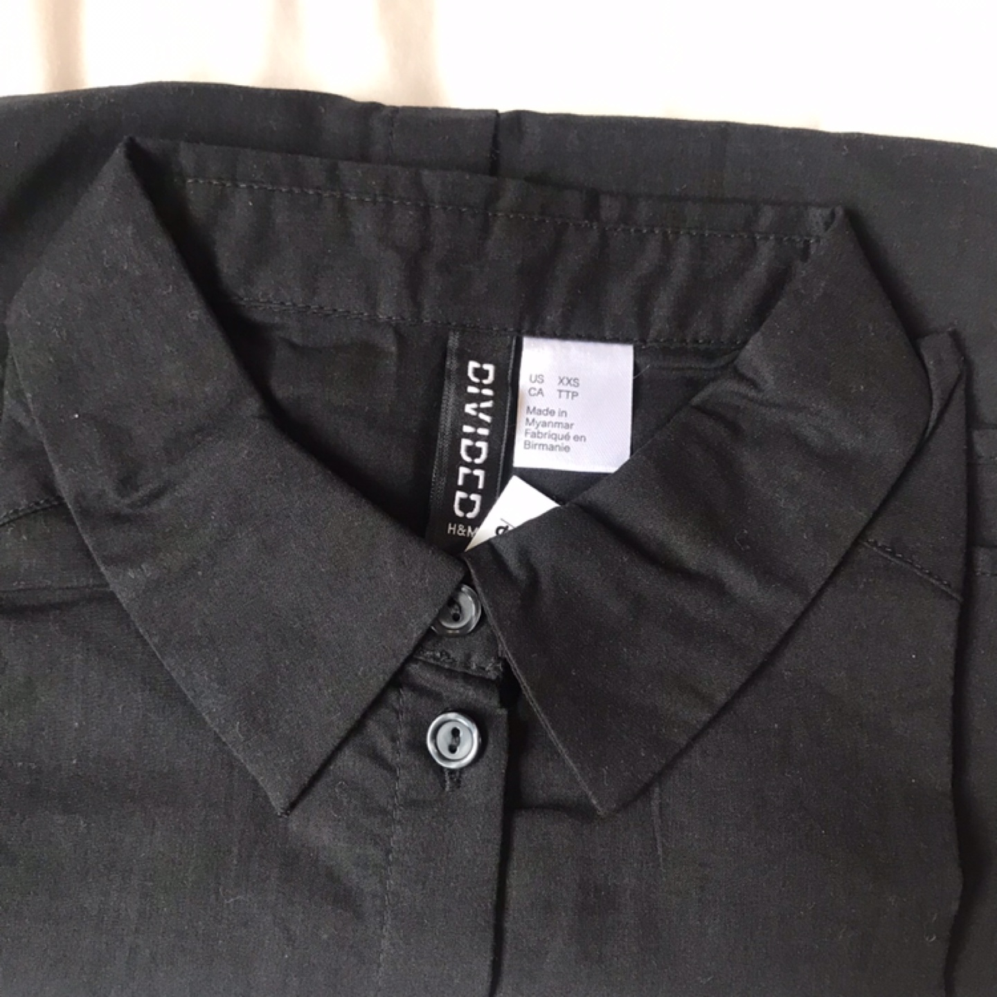 New H&M Divided Black Sleeveless Shirt - Size 3XS - photo 3