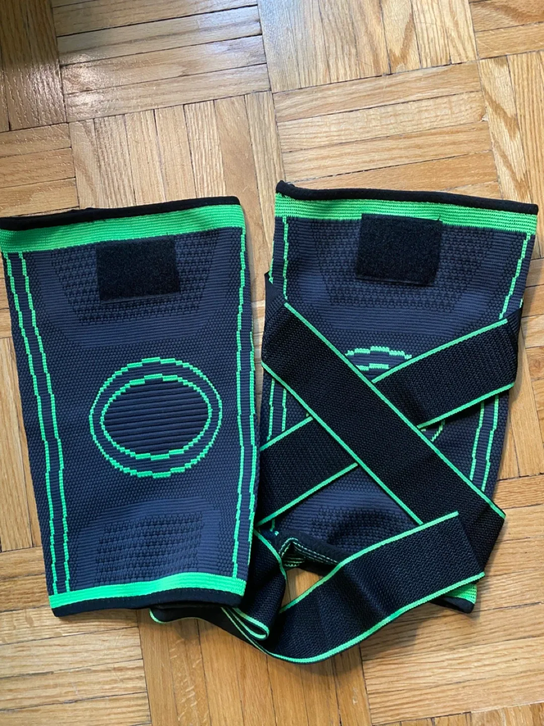 Knee Support Brace, Black and Green thumbnail