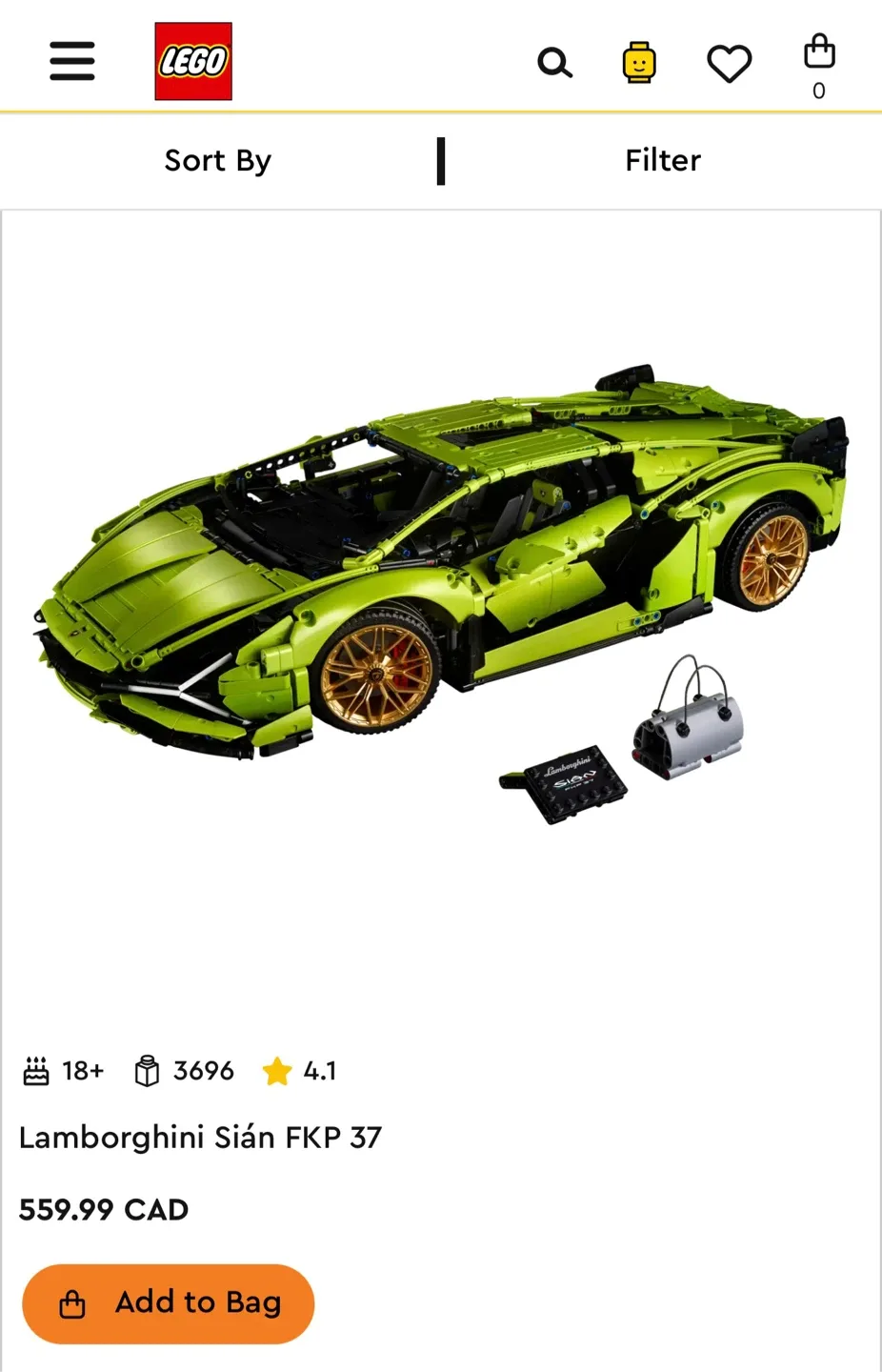 LEGO Technic Lamborghini Sián FKP 37 (42115) image indicator(5)
