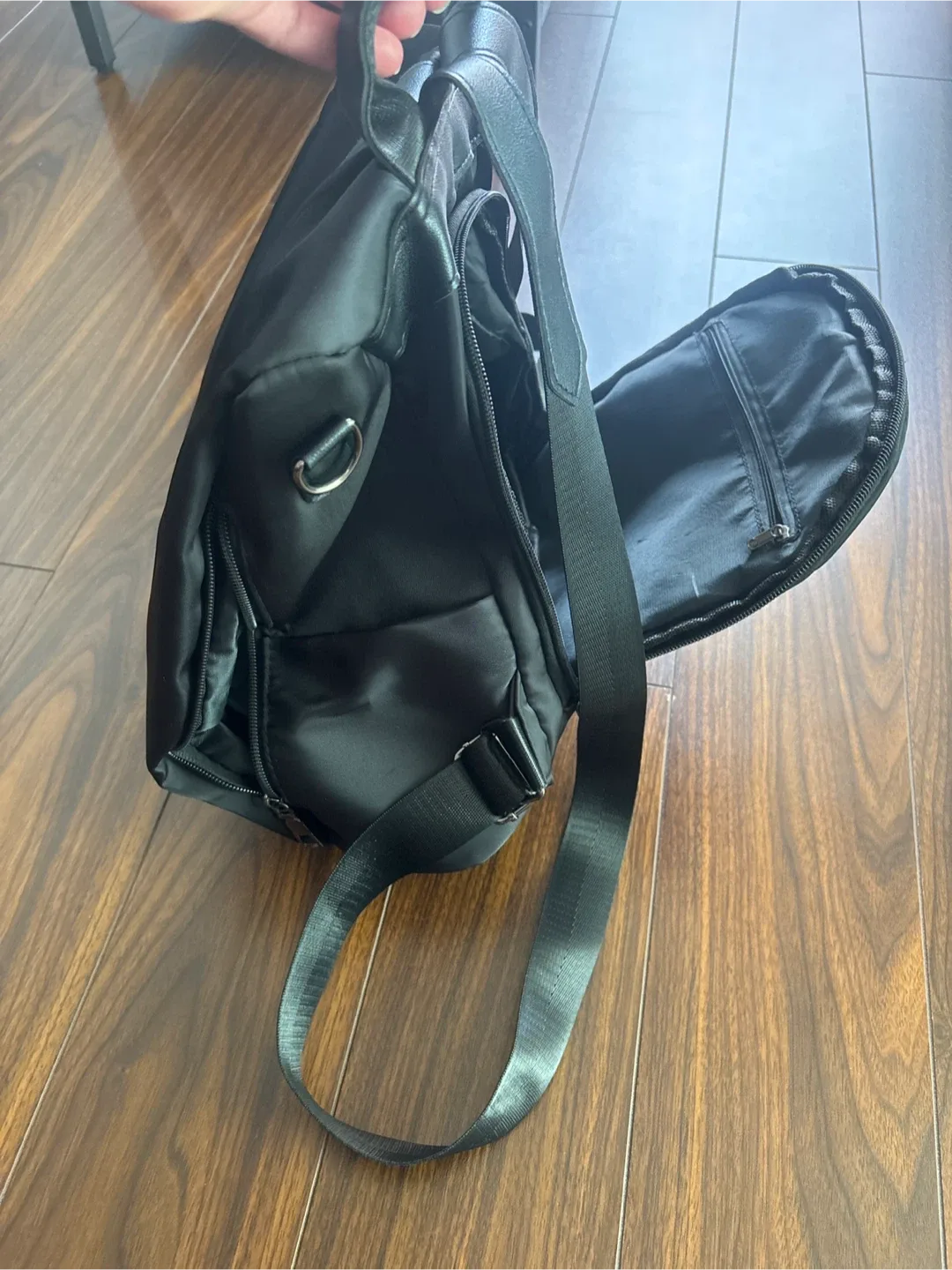 Black Nylon backpack image indicator(4)