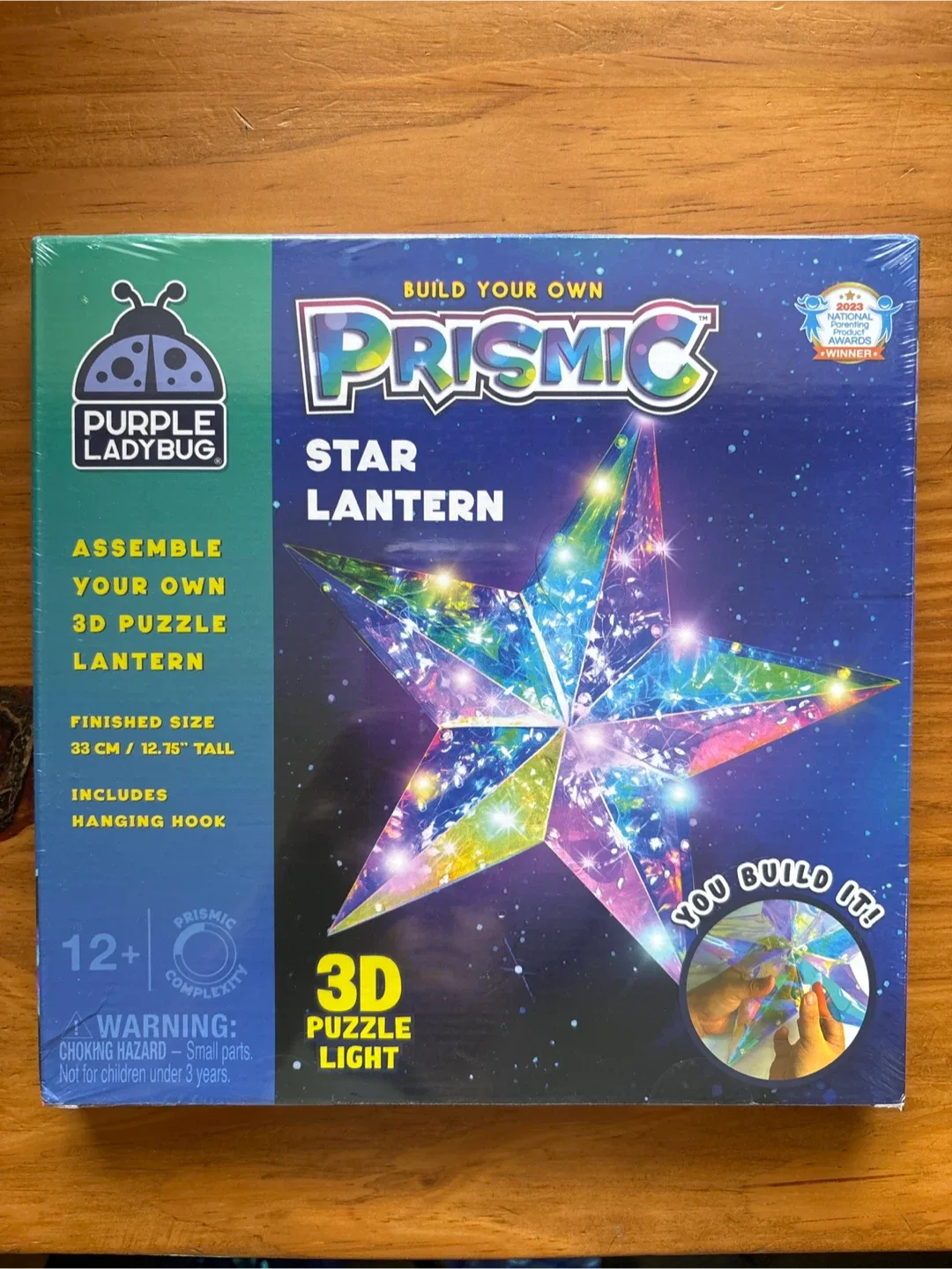 Purple Ladybug PRISMIC Star Lantern - New