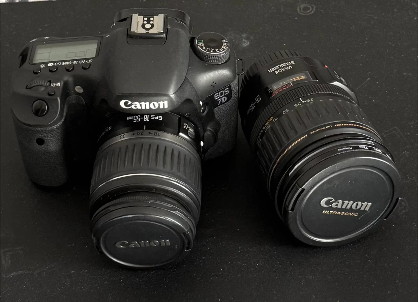 Canon EOS 7D Camera with 2 Lenses