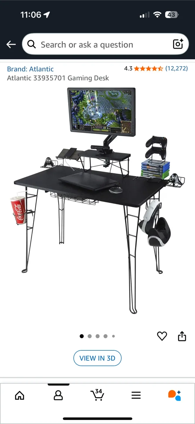 FOR SALE: Complete Adjustable Desk Setup image indicator(6)