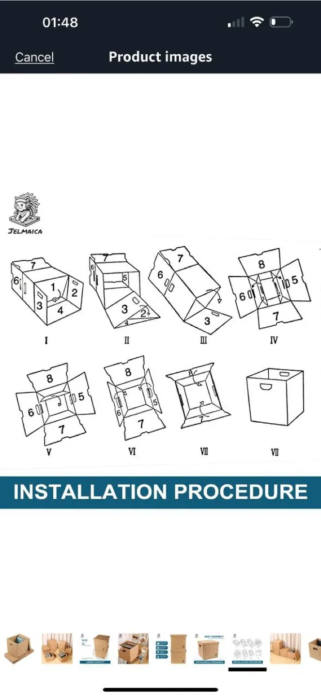 Jelmaica Vinyl Record Storage Box – Set of 4 (Kraft) image indicator(7)