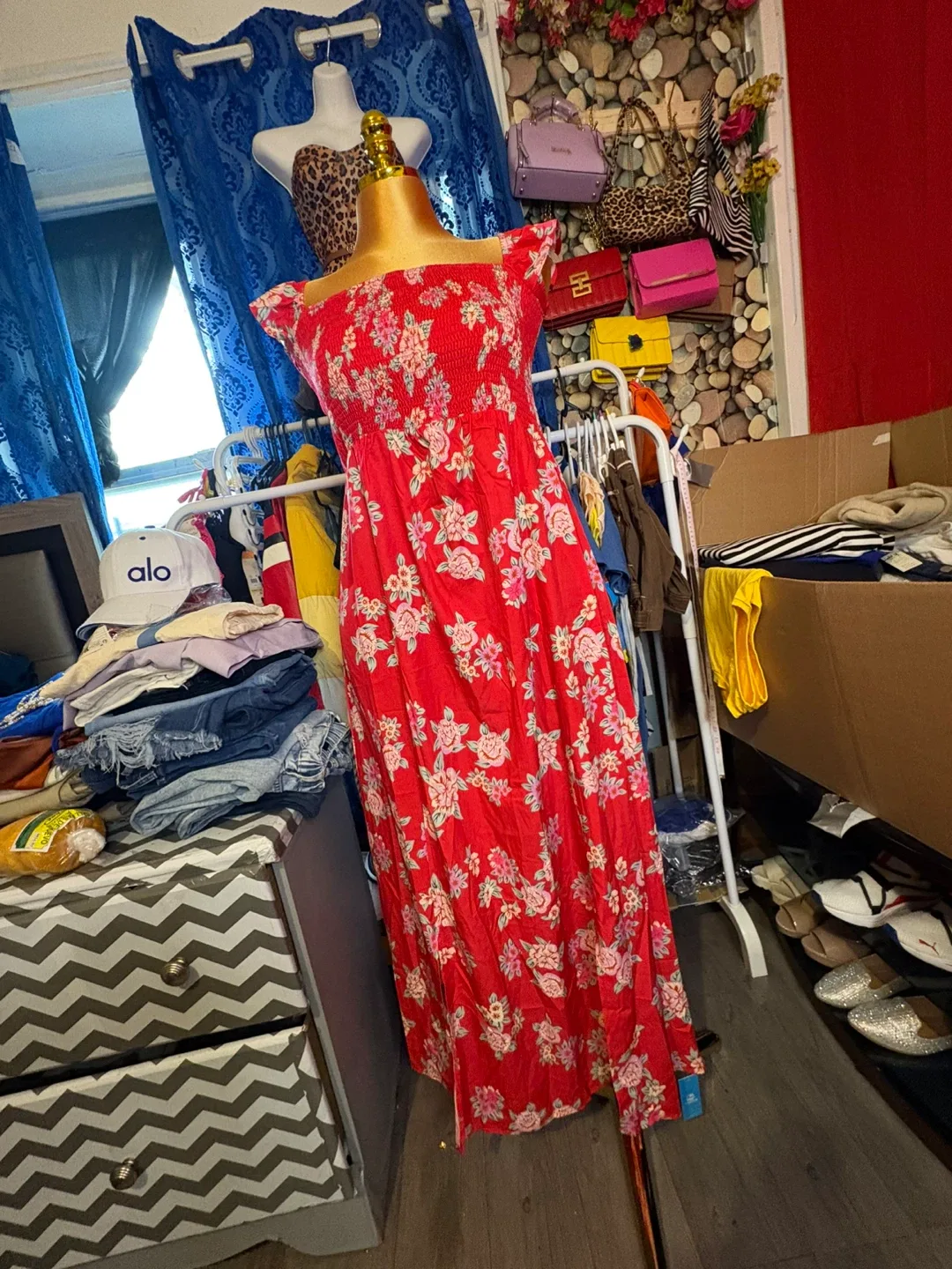 Red Floral Dress thumbnail