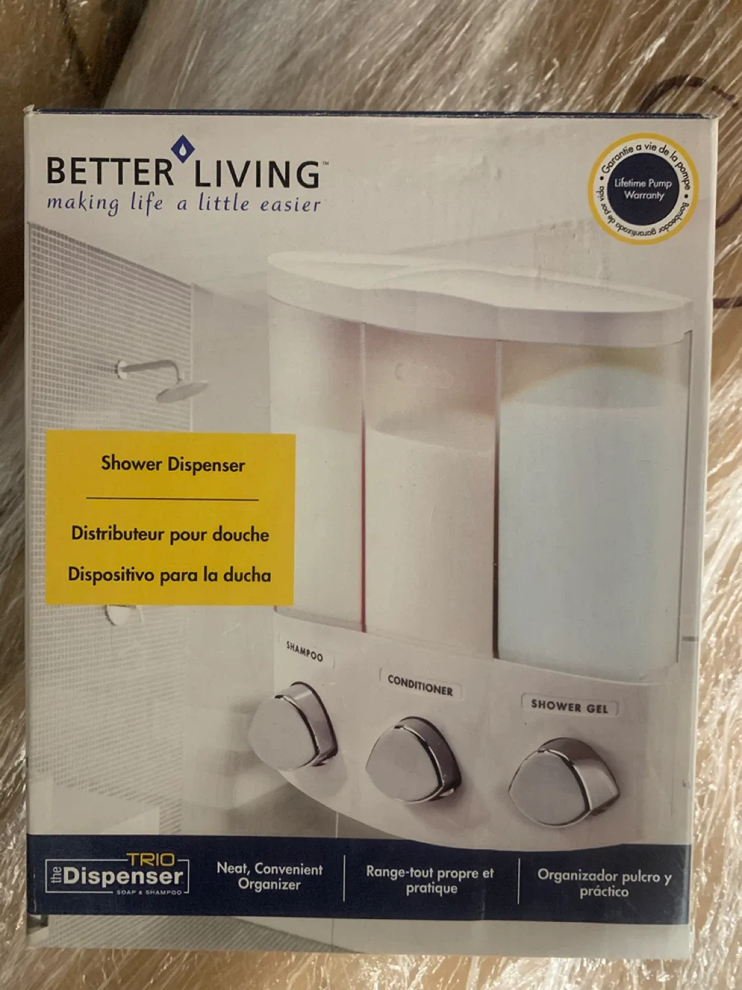 Better Living TRIO Dispenser - New in Box! thumbnail