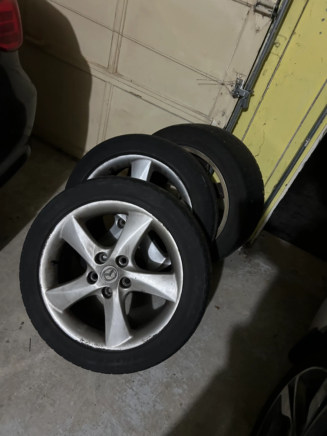 Set of 4 Mazda/Hyundai Rims with Tires - 215/50R17