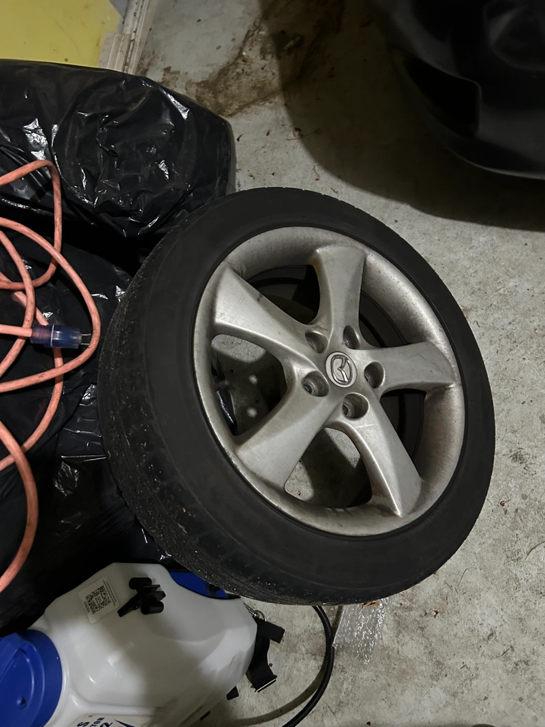 Set of 4 Mazda/Hyundai Rims with Tires - 215/50R17 - photo 3