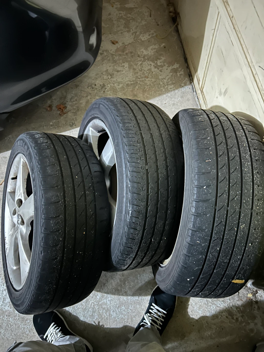 Set of 4 Mazda/Hyundai Rims with Tires - 215/50R17 - photo 4