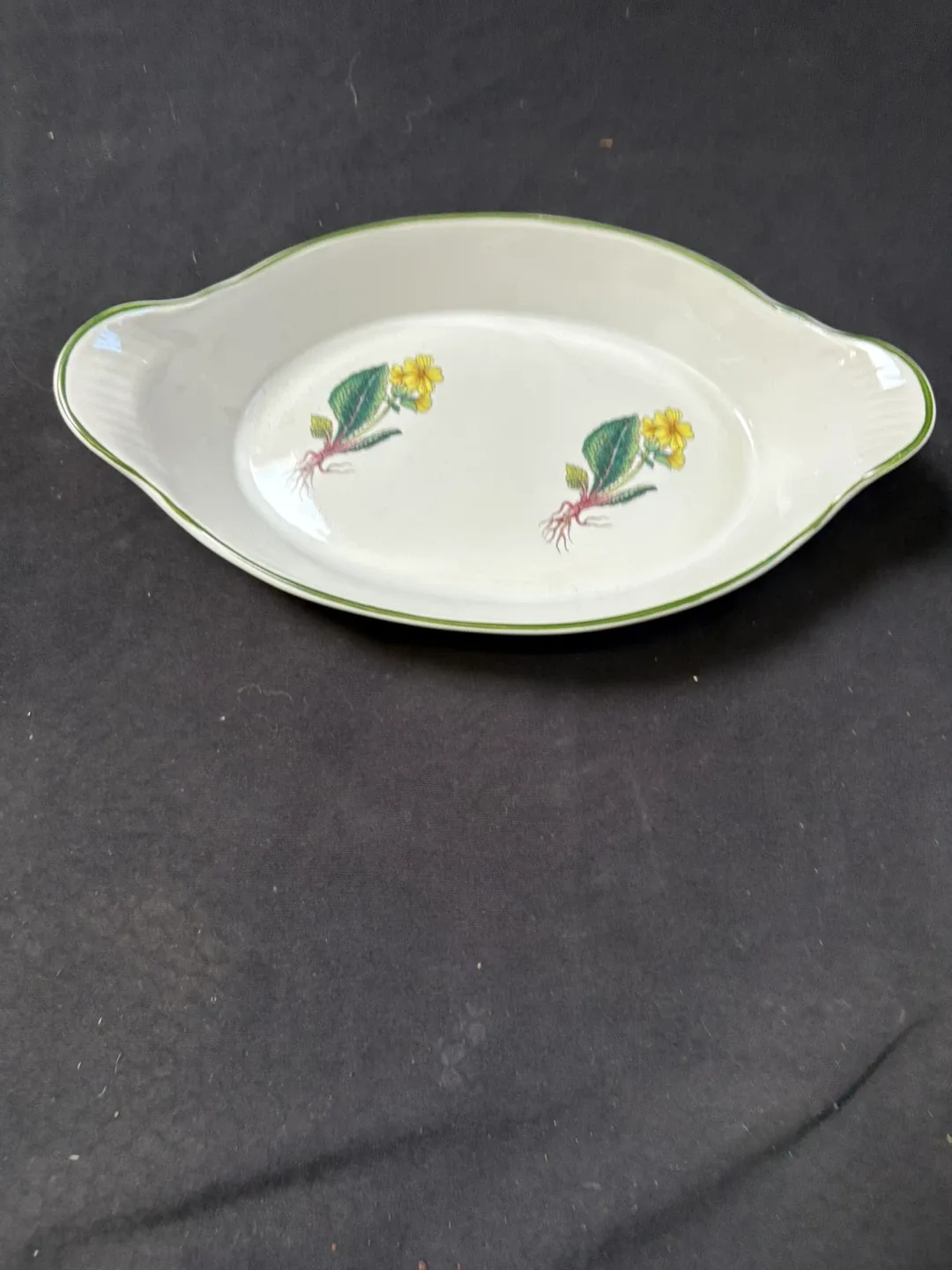 Vintage Royal Worcester Dish with Floral Design image indicator(3)