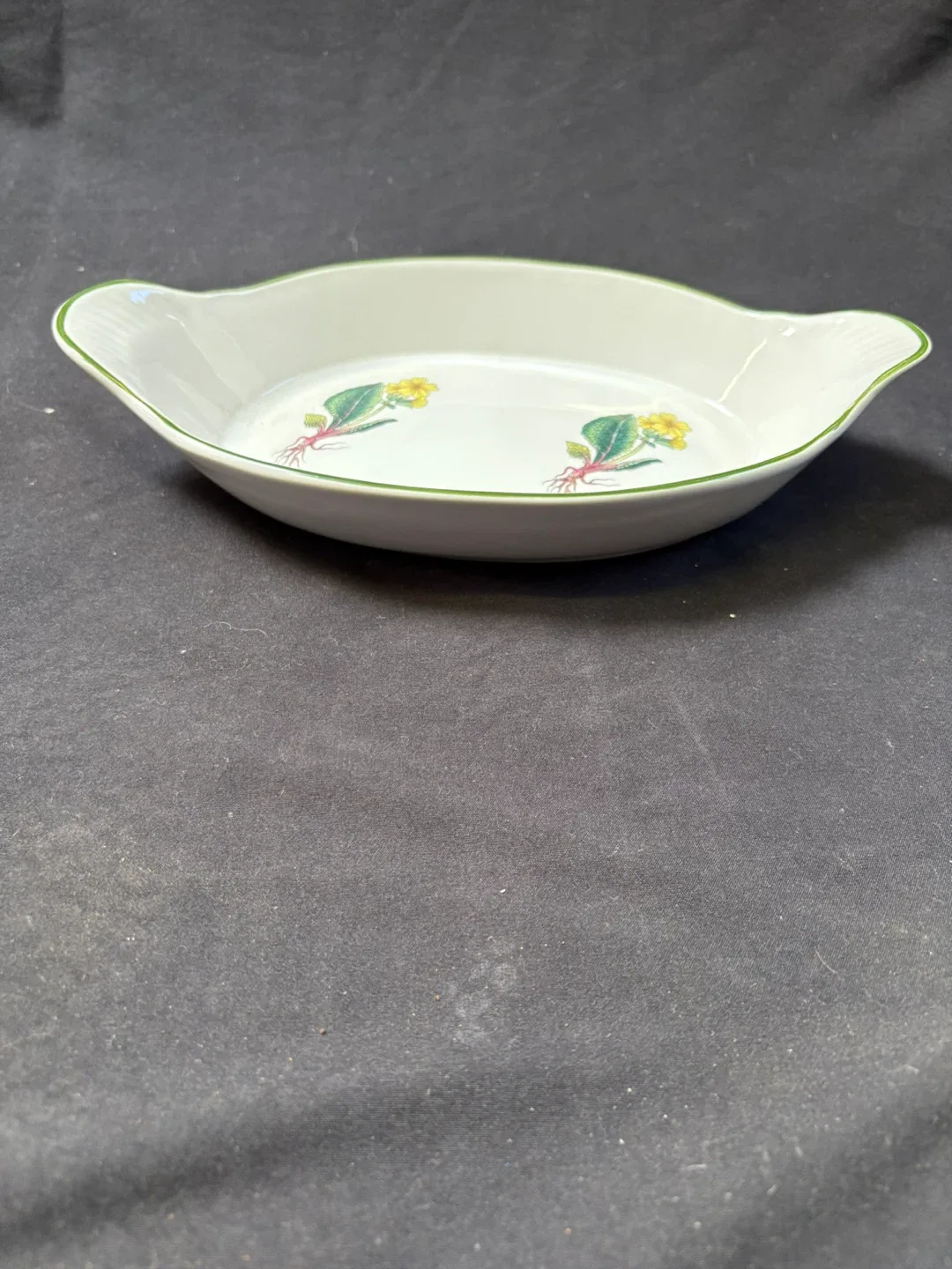 Vintage Royal Worcester Dish with Floral Design image indicator(2)