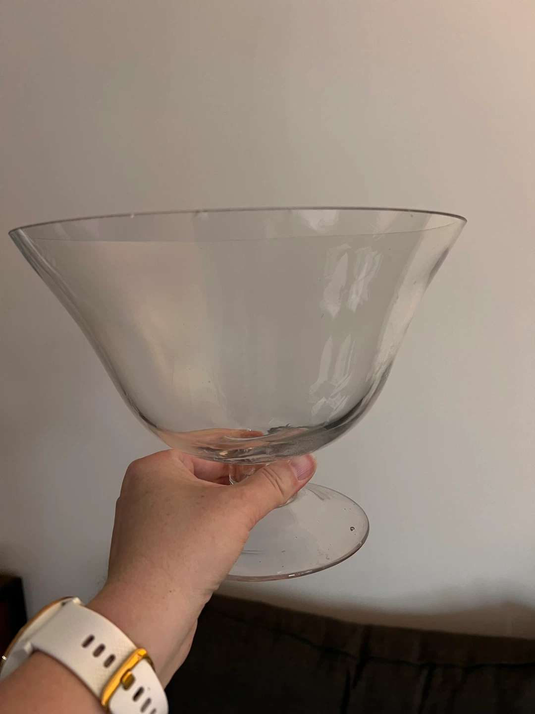 Vintage Fluted Glass Pedestal Bowl  🥕 - photo 5