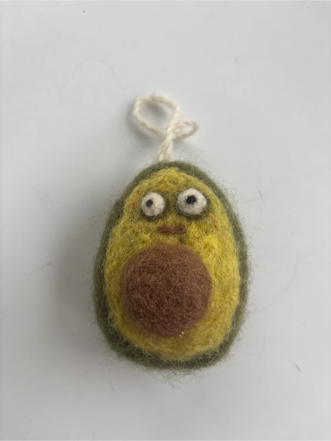Handmade Felt Avocado Ornament