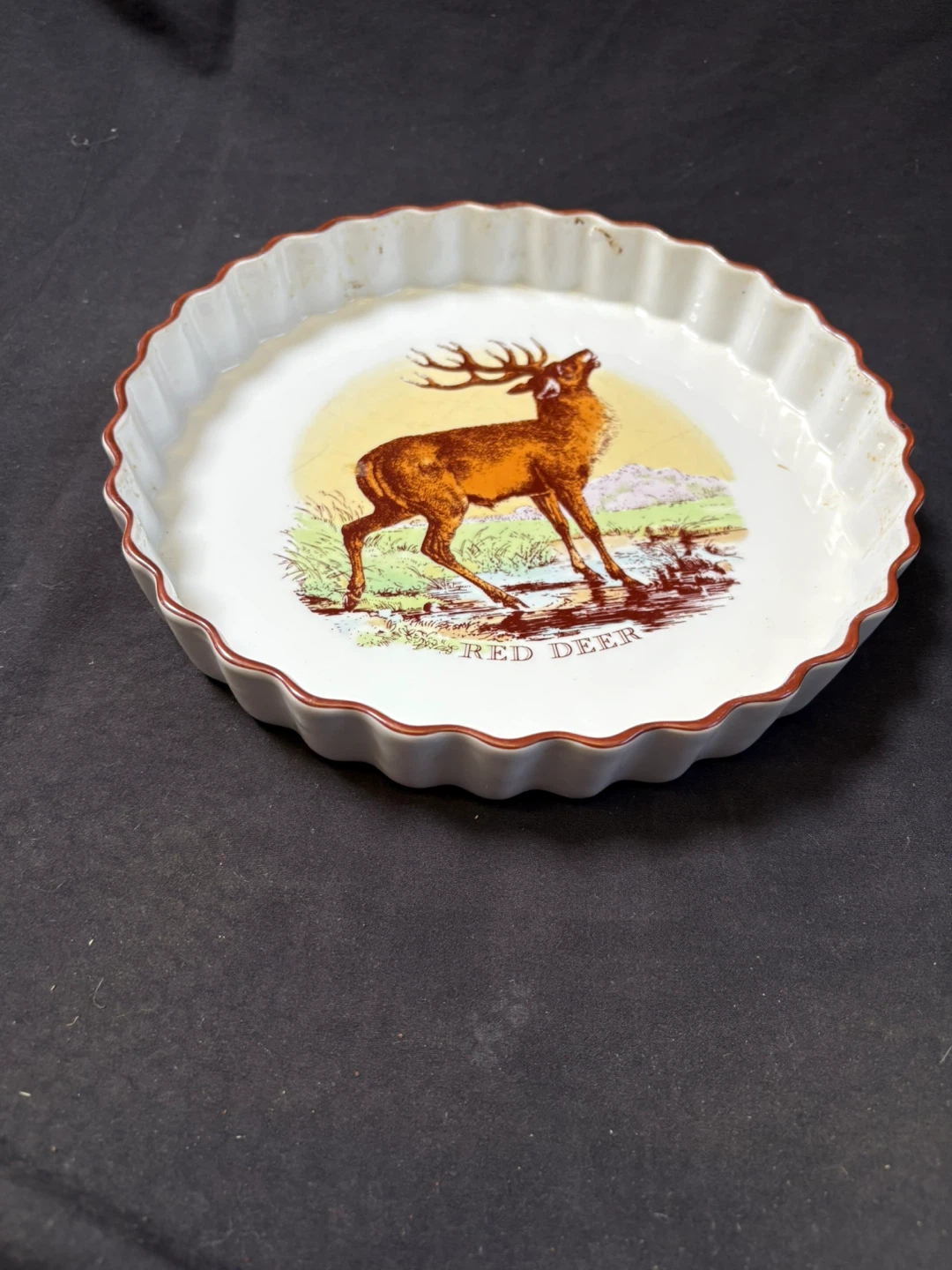 Royal Worcester Old English Game Tart Dish - photo 2