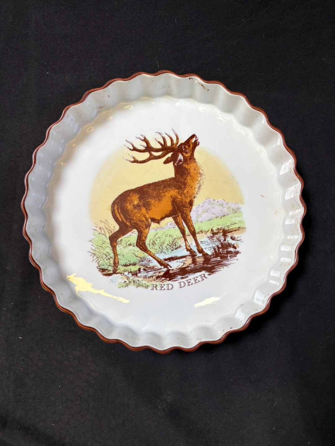 Royal Worcester Old English Game Tart Dish - photo 3